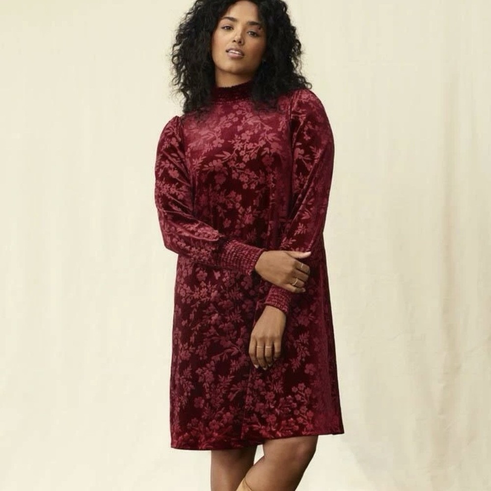 Matilda Jane‎ Just Imagine Melanie Womens Velour Holiday Dress Size XL Large NWT